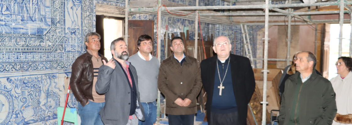 Arcebispo de Évora visitou a obra da Igreja da Nossa Senhora da Orada