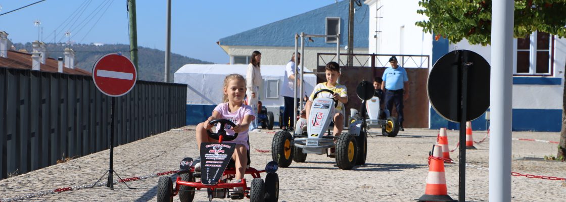 Crianças aprendem segurança rodoviária com a GNR ao volante de karts